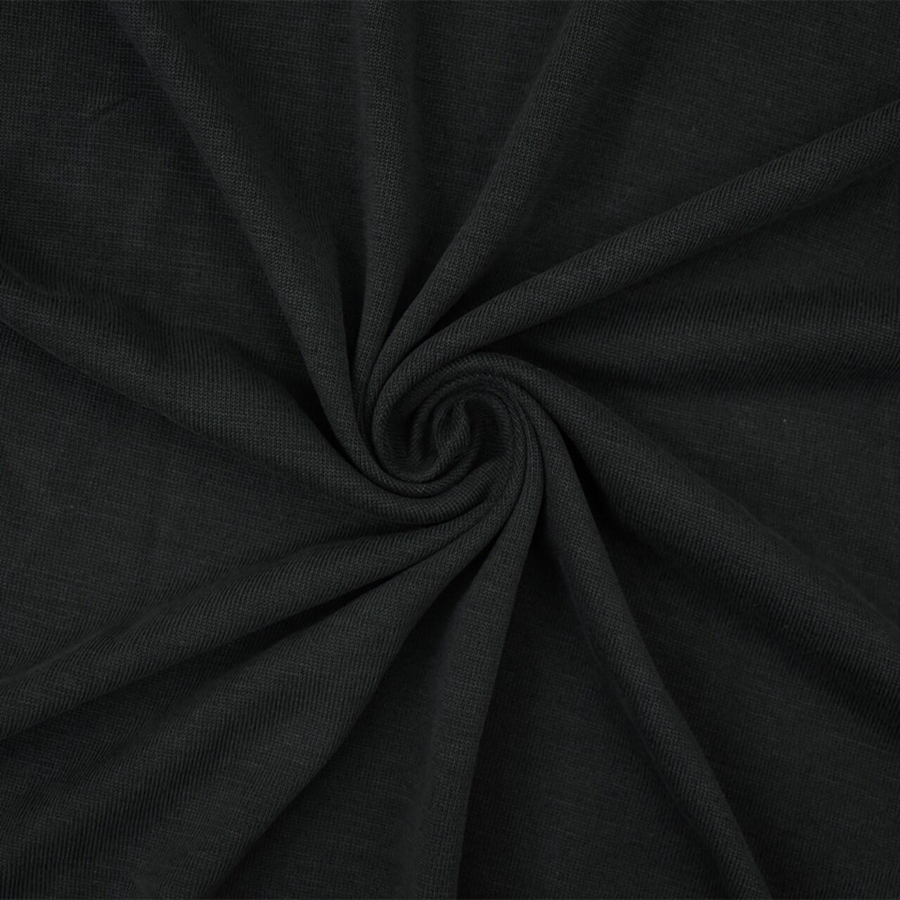 Black Washed Modal Poly Stretch Spandex Tissue Jersey Knit Fabric By the Yard